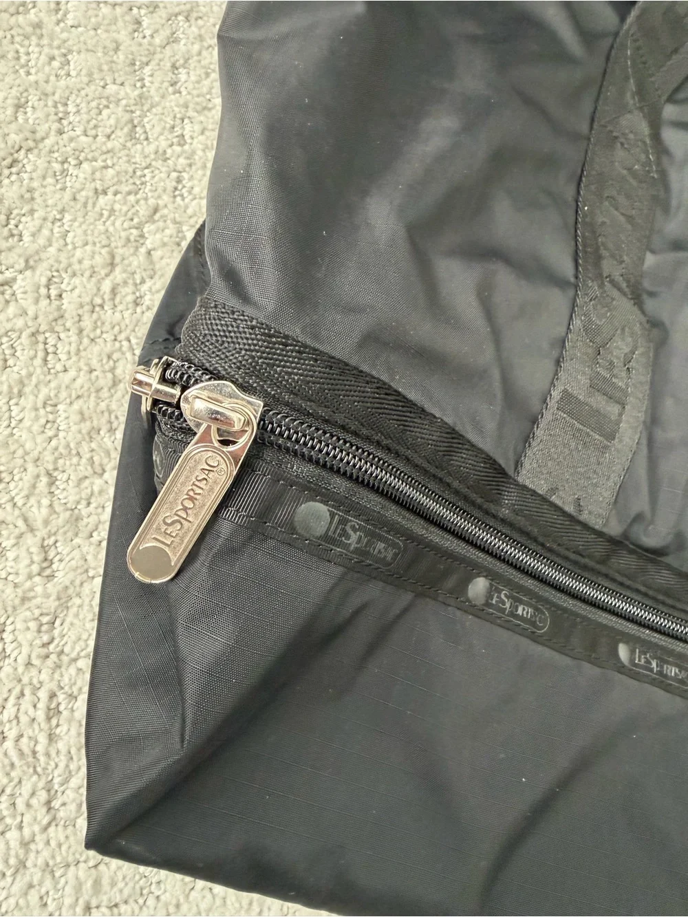 Lesportsac Black Nylon Duffel Bag